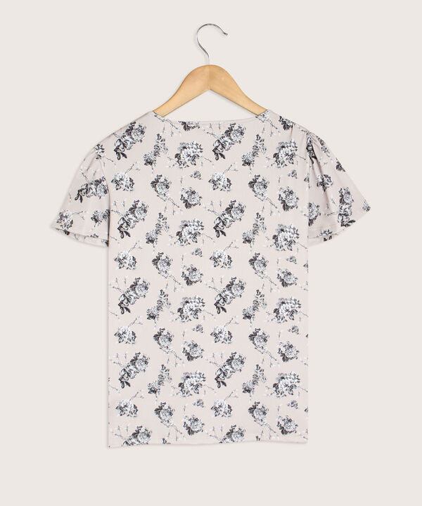 Camiseta Estampada  Cuello En V
