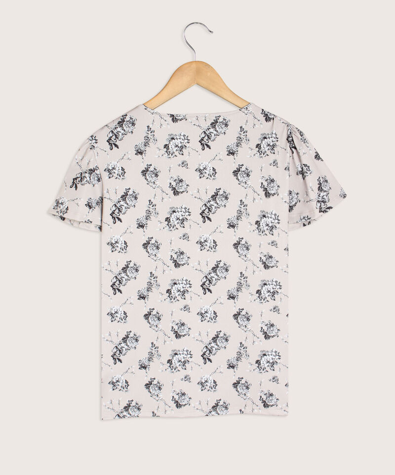 Camiseta Estampada  Cuello En V