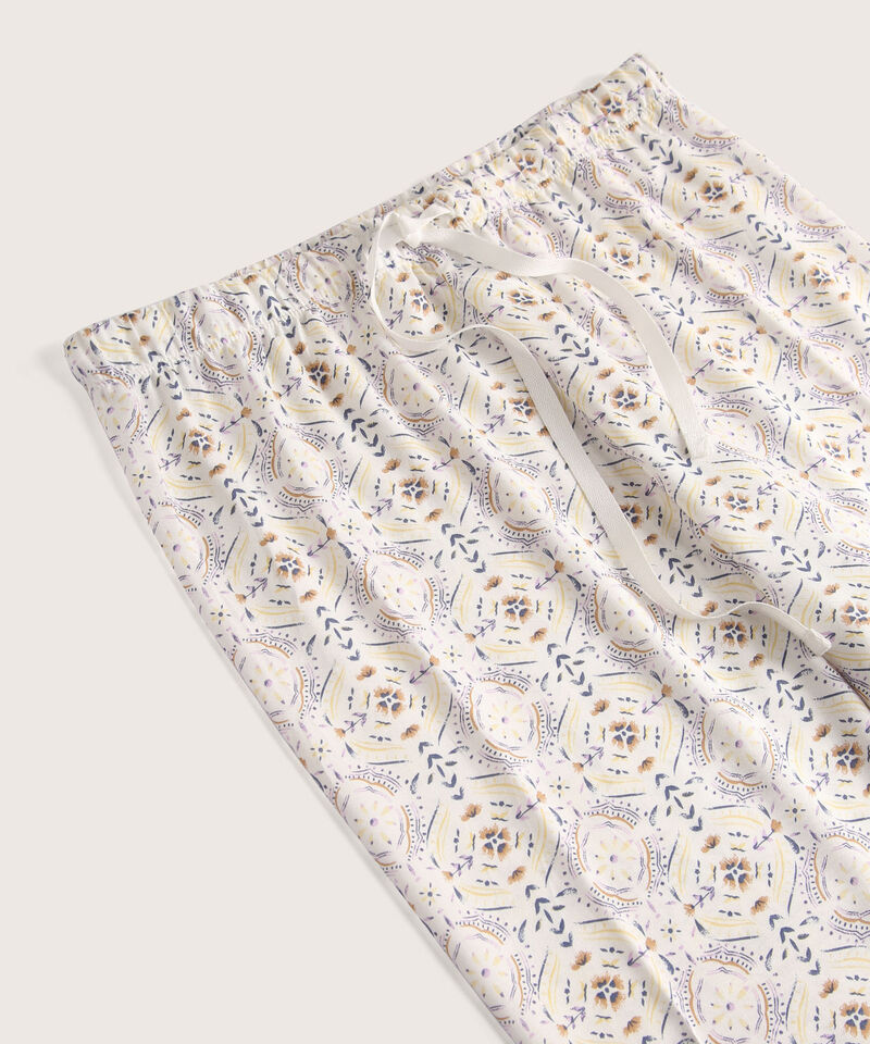 Pijama Mujer Manga Corta Unicolor 