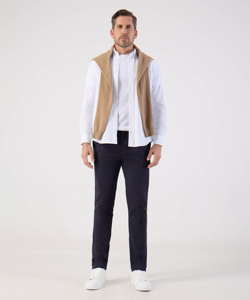 Camisa Manga Larga Con Bolsillo Para Hombre