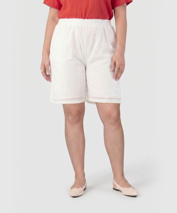 Bermuda Con Cintura El&aacute;stica Mujer Curvy image number null