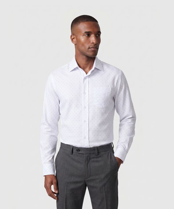 Camisa Estampada De Manga Larga Hombre image number null