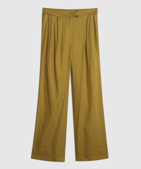 Pantalón en Efecto Lino image number null
