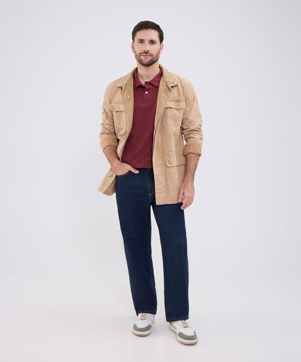 Polo Unicolor Para Hombre image number null