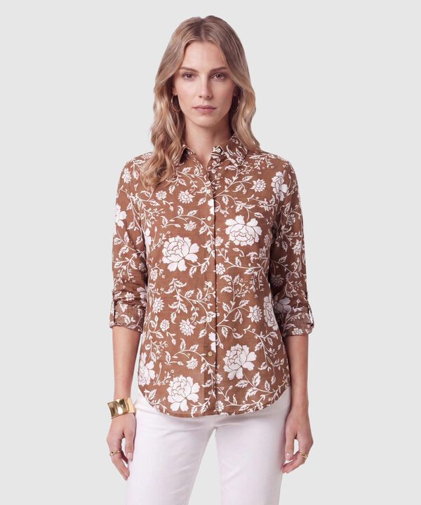 Camisa Manga Larga Ajustable Mujer image number null