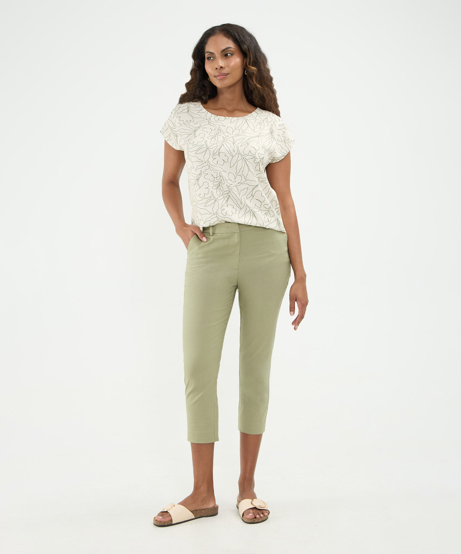 Pantalon Capri Para Mujer
