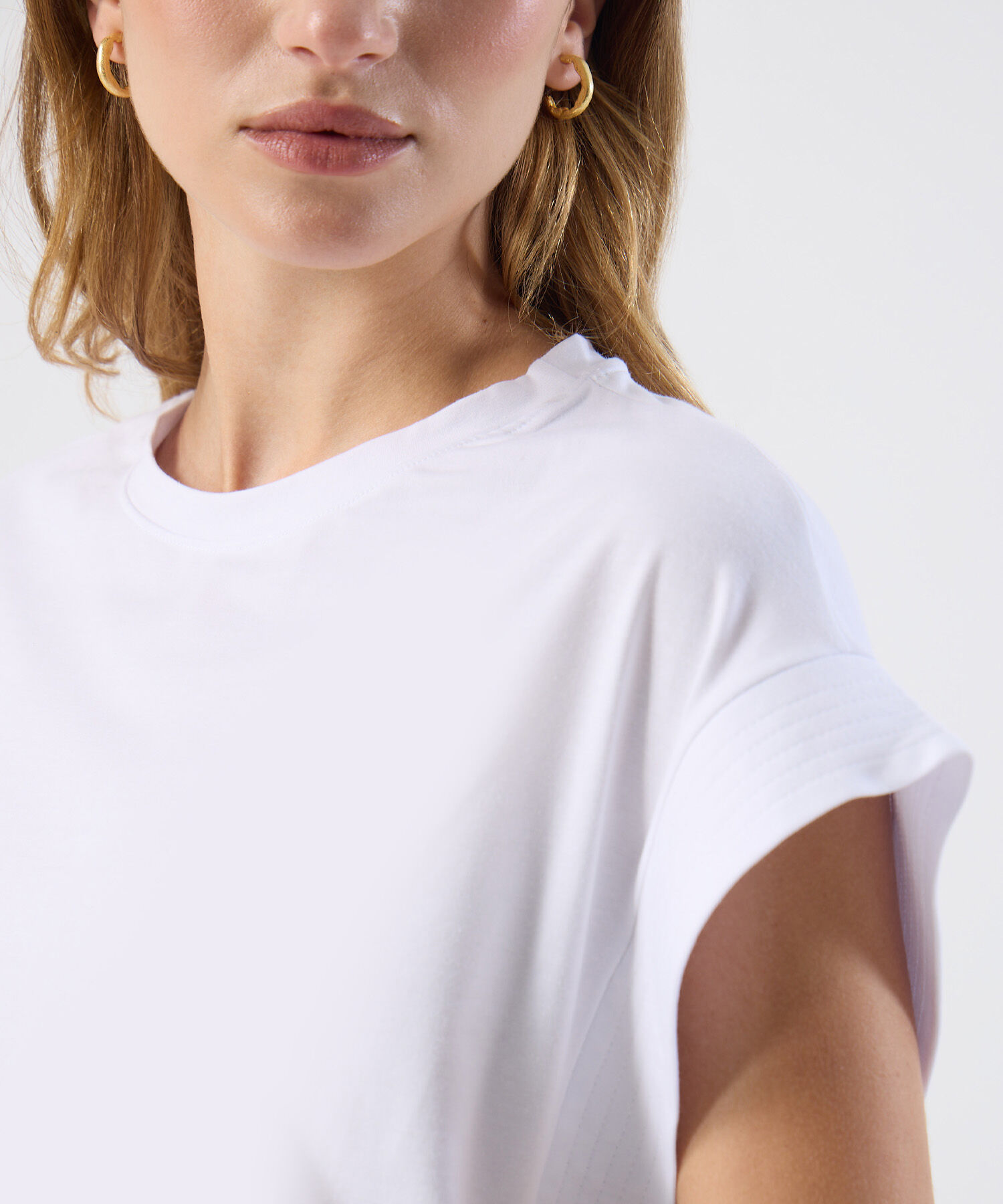 Camiseta Holgada De Hombro Ca&iacute;do Mujer