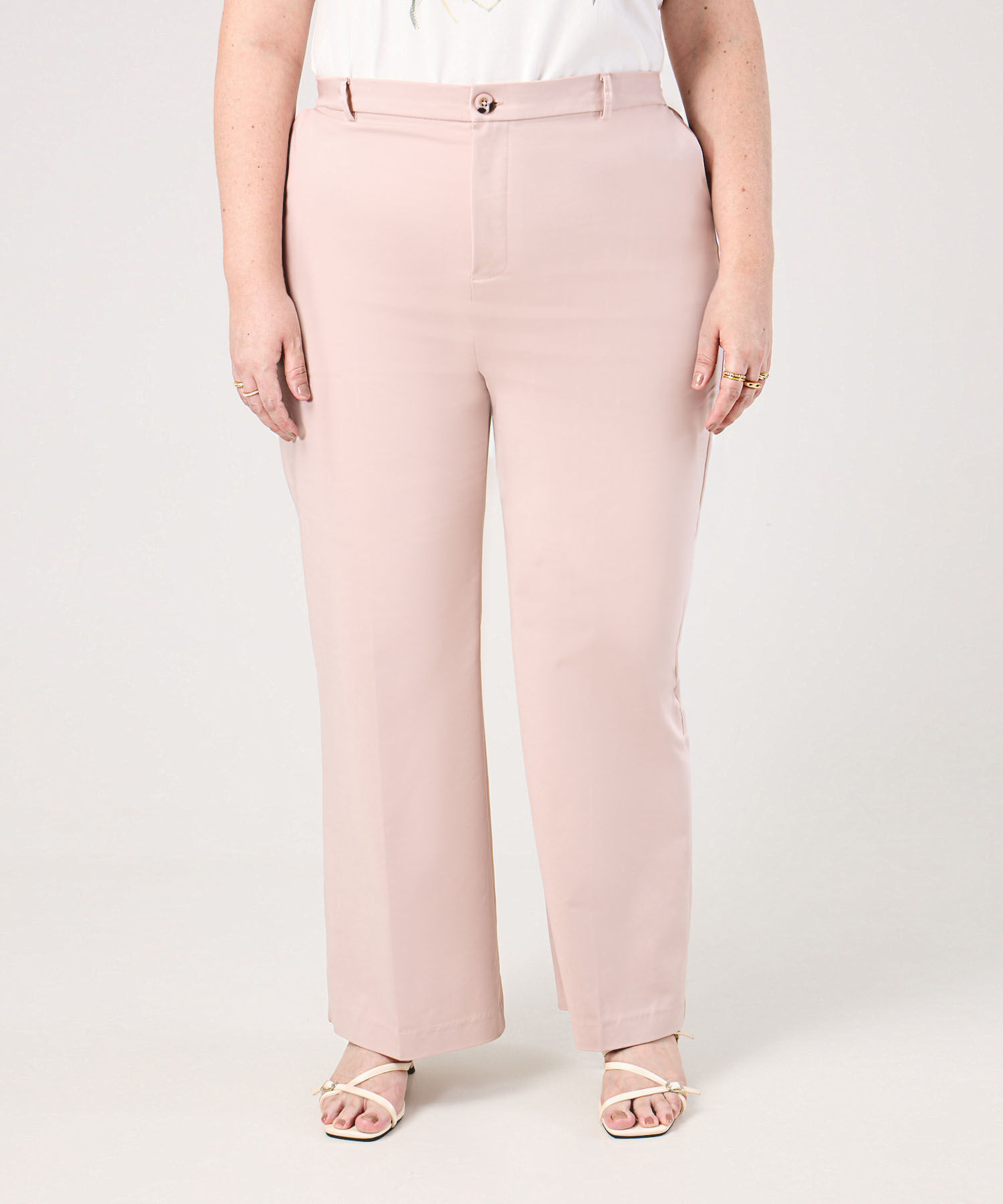 Pantal&oacute;n Recto Sastrero Para Mujer Curvy