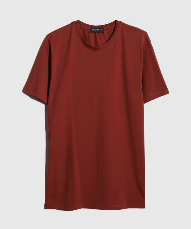 Camiseta Slim Cuello Redodno Manga Corta