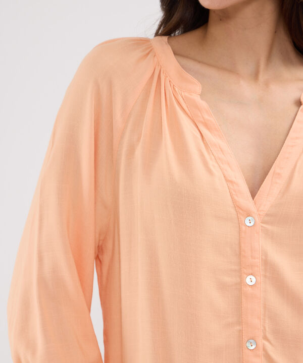 Blusa Manga Tres Cuartos Cuello Neru Unicolor image number null