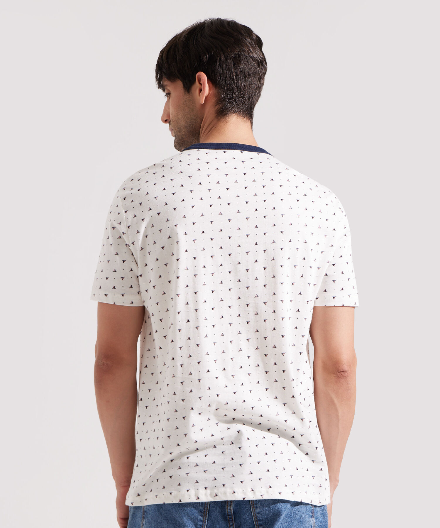 Camiseta Manga Corta Cuello Redondo Estampada