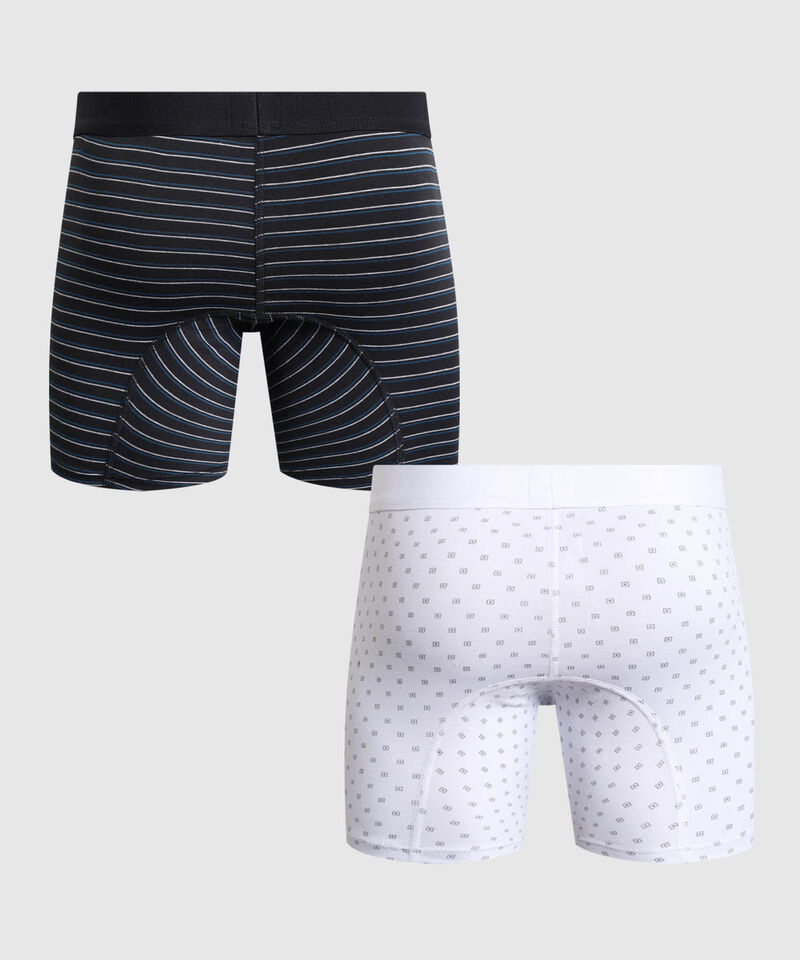 Set X2 B&oacute;xers Medios Estampados Para Hombre