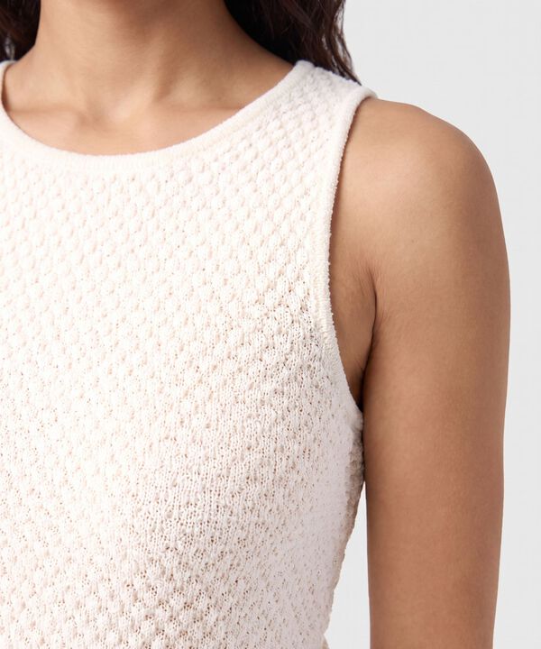 Camiseta Sin Mangas Texturizada Para Mujer
