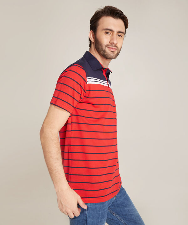 Polo Cuello Duro Rayas