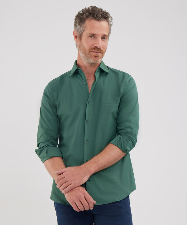Camisa Corbatera Manga Larga
