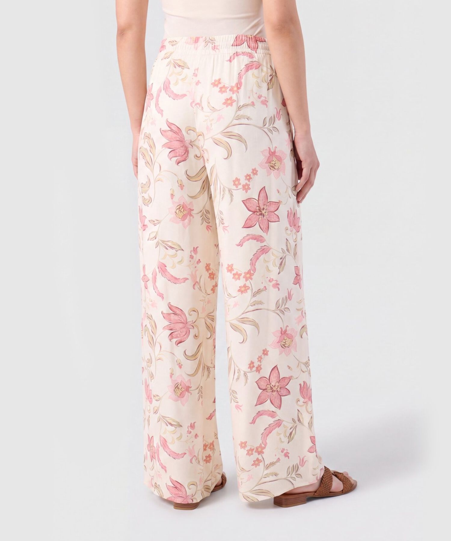 Pantal&oacute;n Fluido Estampado Para Mujer