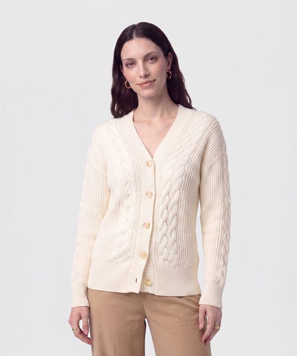 Saco C&aacute;rdigan de Trenzas para Mujer