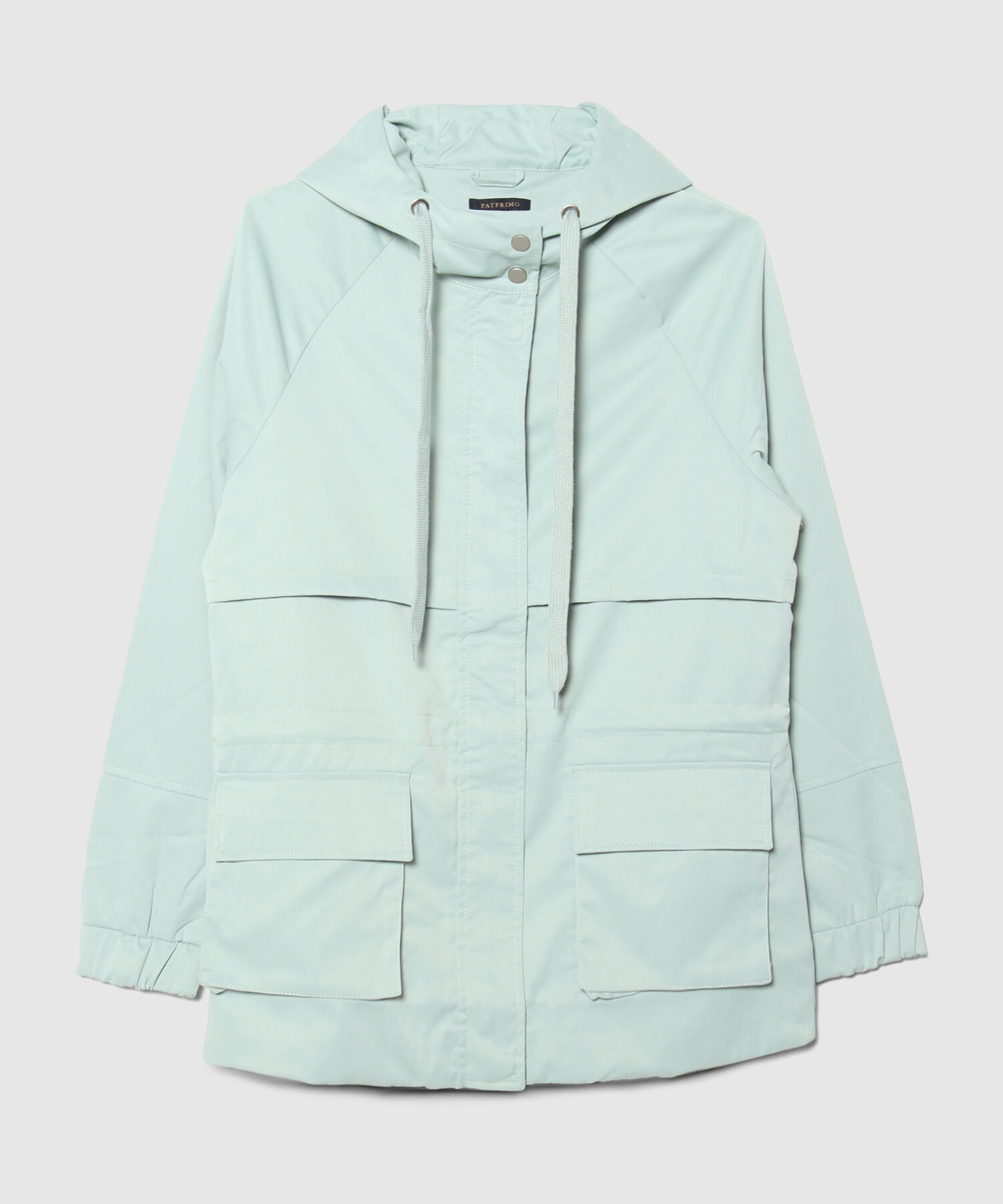 Chaqueta Tipo Parka Manga Larga Con Bolsillos De Fuelle