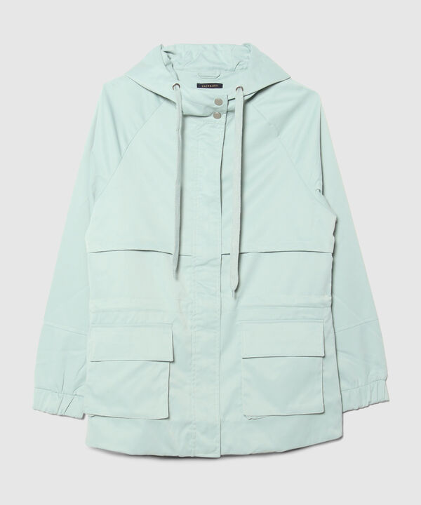 Chaqueta Tipo Parka Manga Larga Con Bolsillos De Fuelle