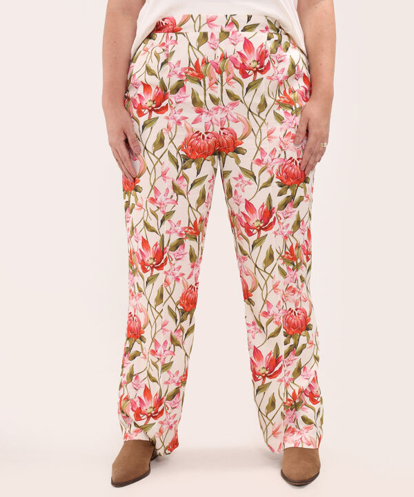 Pantalon Estampado Recto image number null