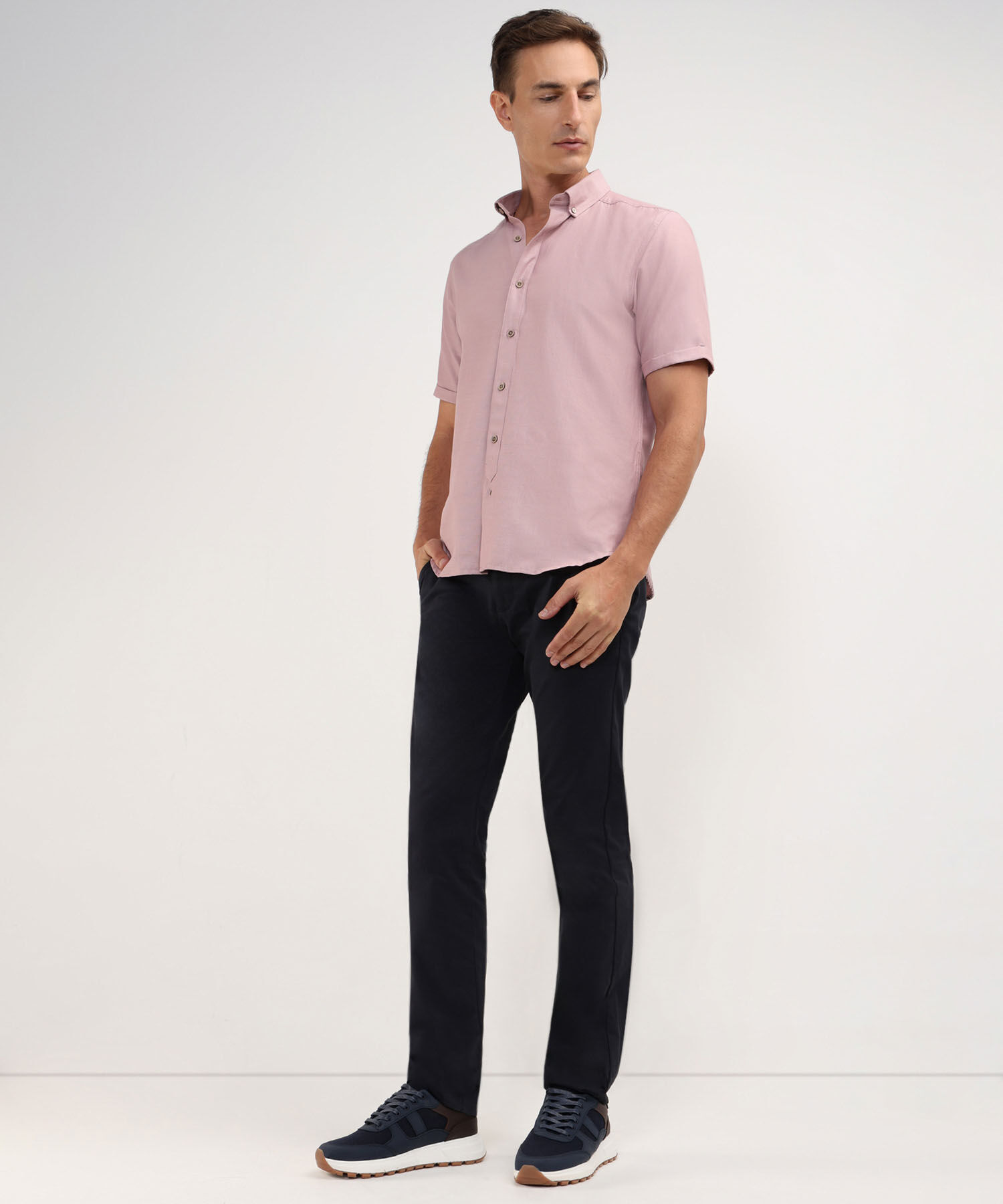 Camisa Manga Corta Unicolor