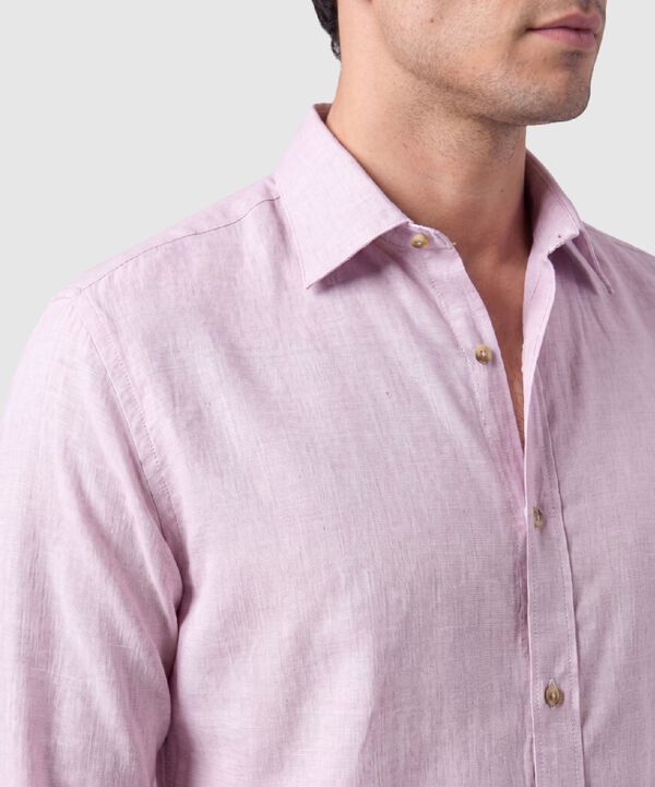 Camisa Manga Larga Casual Para Hombre