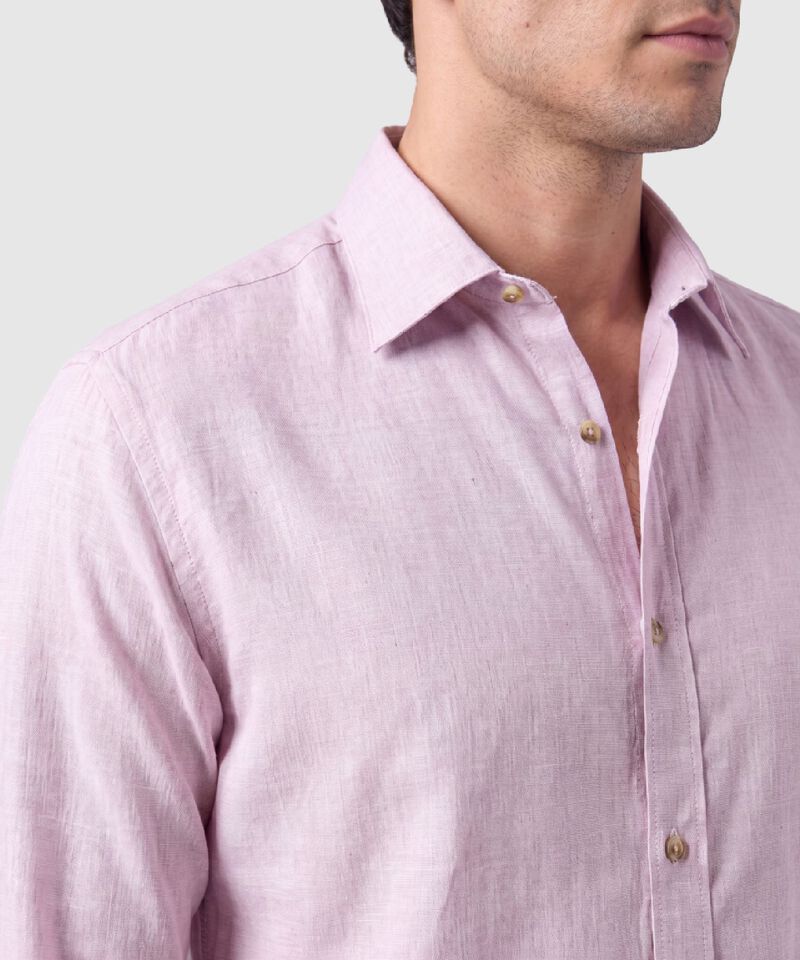 Camisa Manga Larga Casual Para Hombre