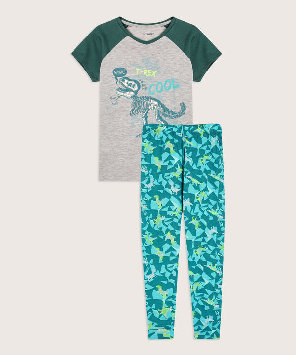 Pijama Con Camiseta Estampada image number null