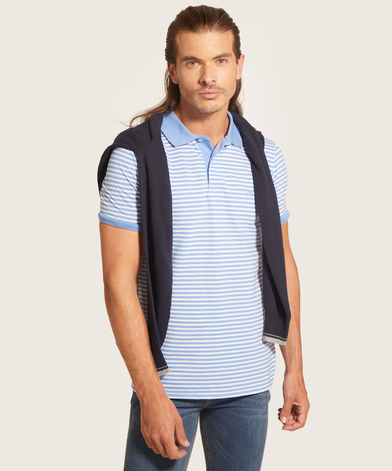 Polo Cuello Tejido Bicolo Continuo