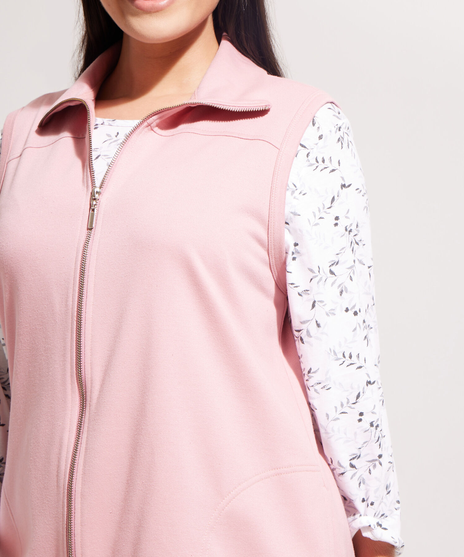 Sudadera 3 Piezas Con Chaleco Y Pantalón Unicolor Y Camiseta Estampada