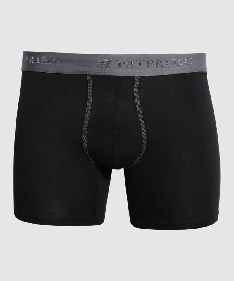 Boxer Para Hombre Con Detalles Tejidos En Contraste