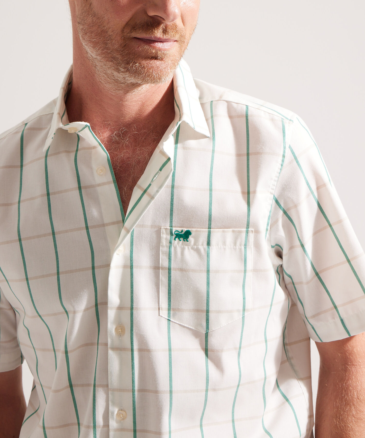 Camisa a Cuadros Manga Corta