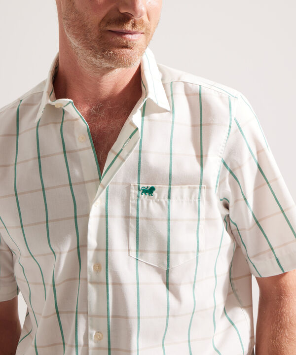 Camisa a Cuadros Manga Corta