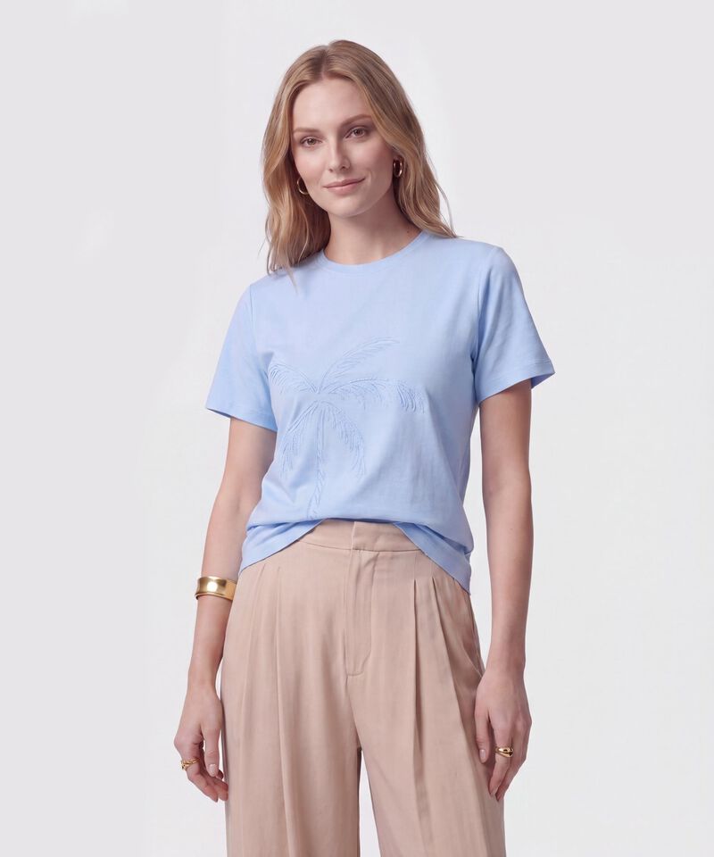 Camiseta Con Bordado Para Mujer