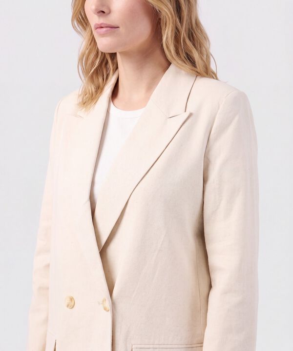 Blazer De Doble Botonadura Para Mujer