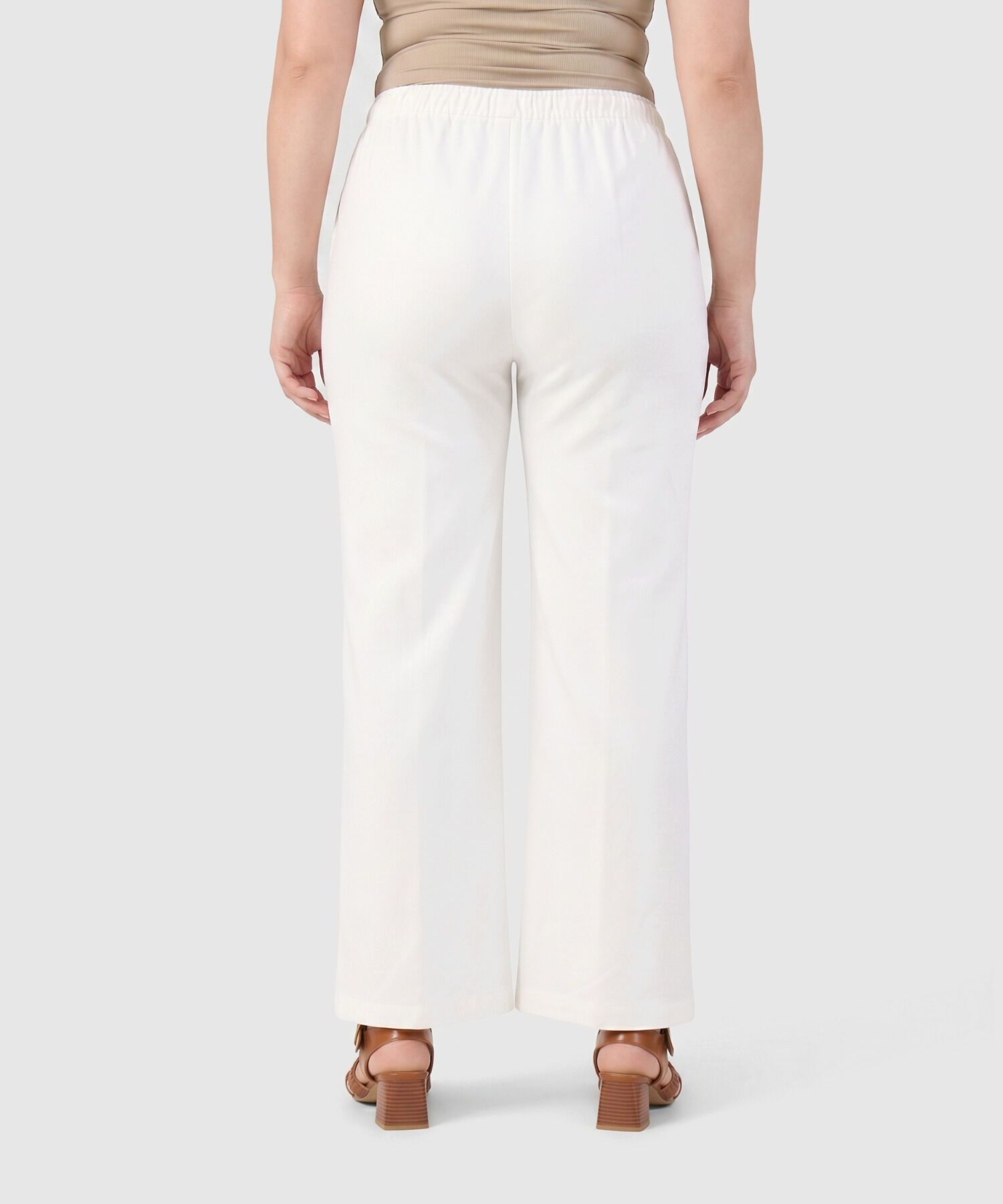 Pantal&oacute;n Wide Leg Con Cord&oacute;n Para Mujer Curvy