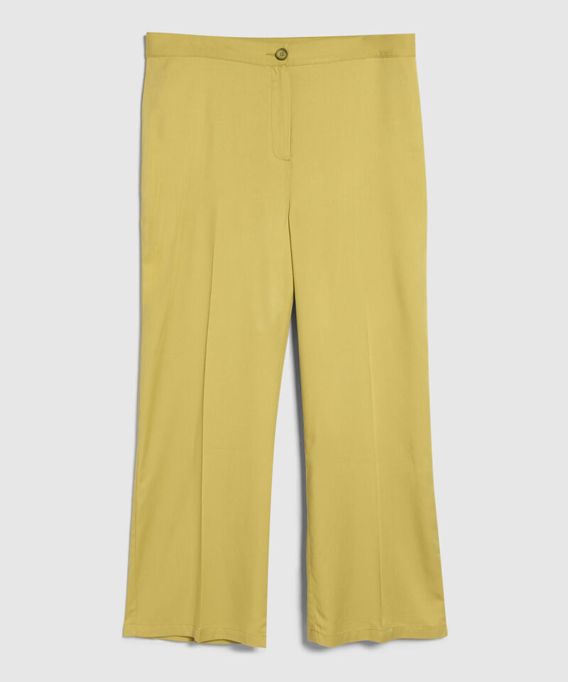 Pantalón Amplio Con Quiebre