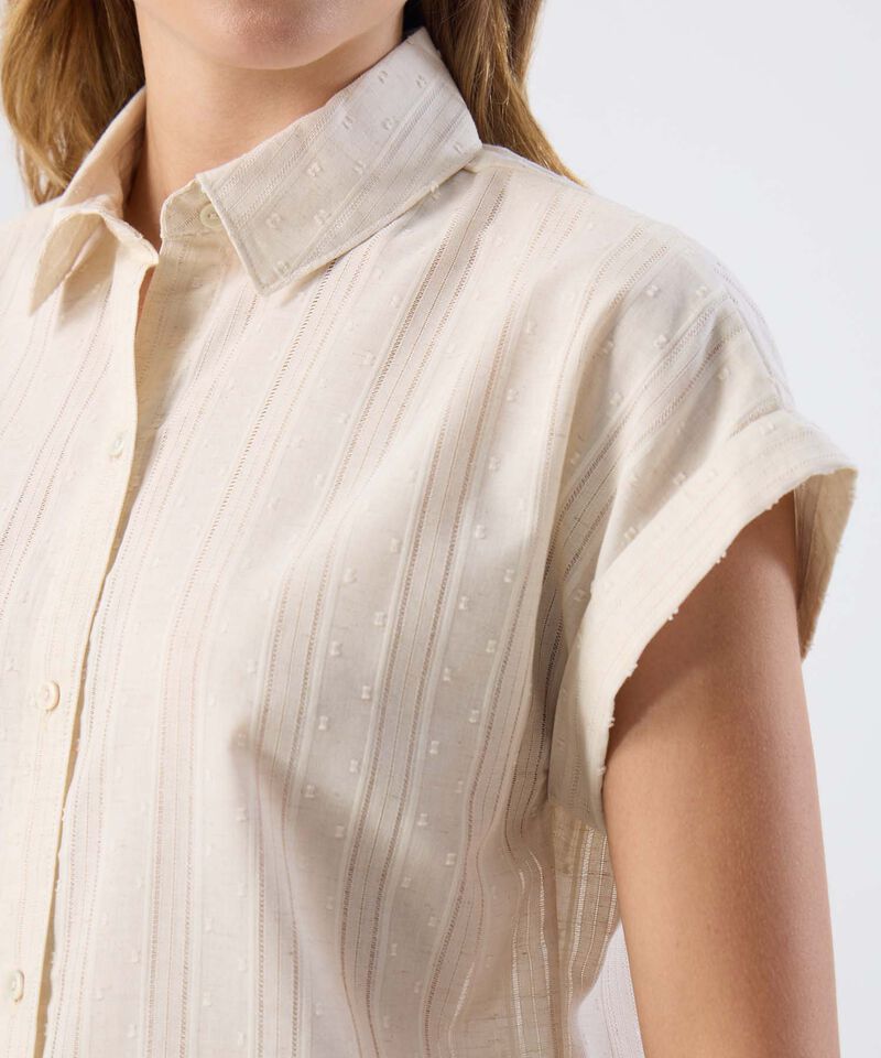 Camisa Casual De Manga Corta Para Mujer