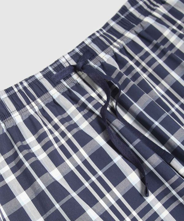 Conjunto Pijama Camiseta Manga Corta Y Pantaloneta Preteñida Para Hombre