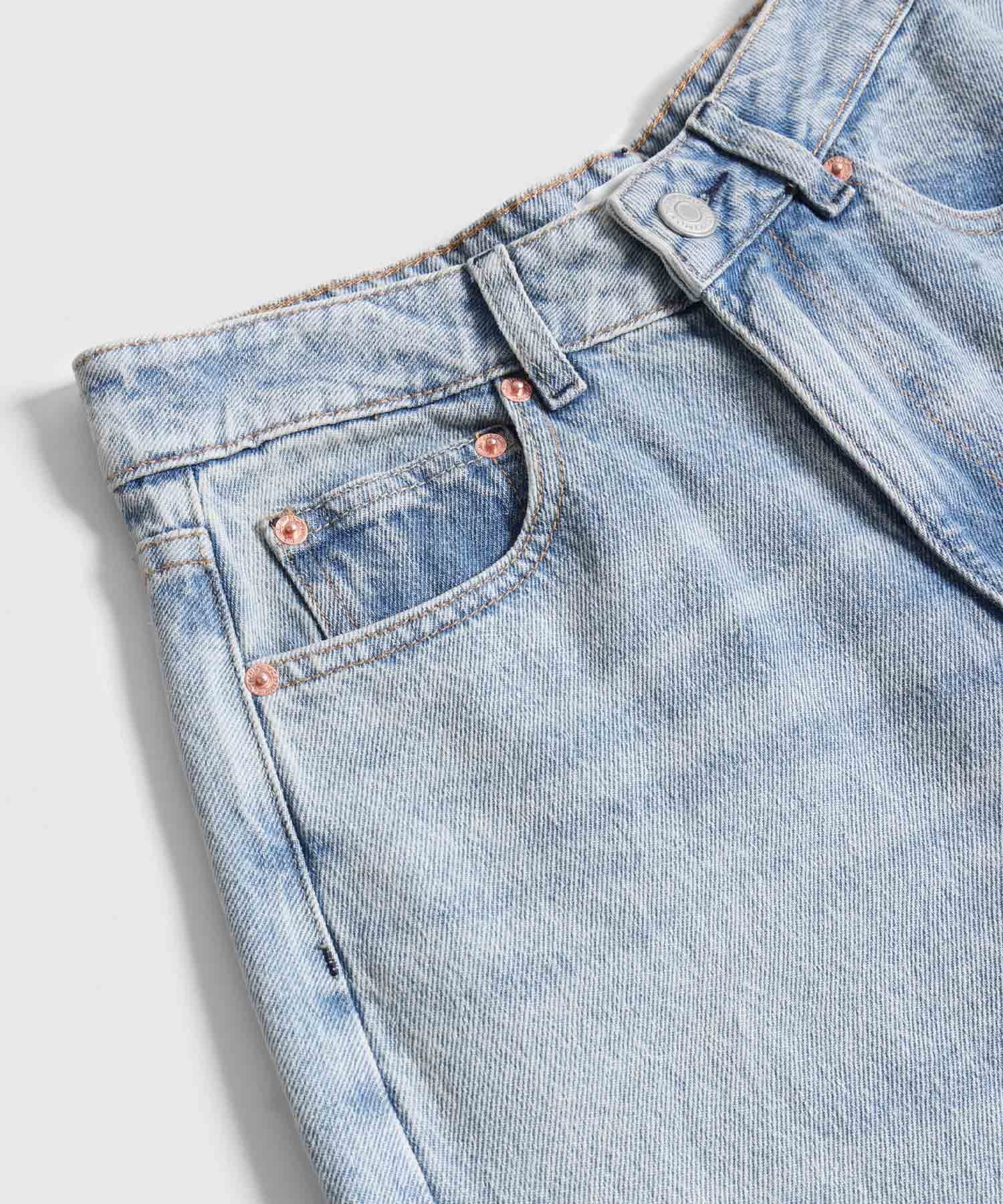 Jeans Wide Leg De Tiro Alto Para Mujer