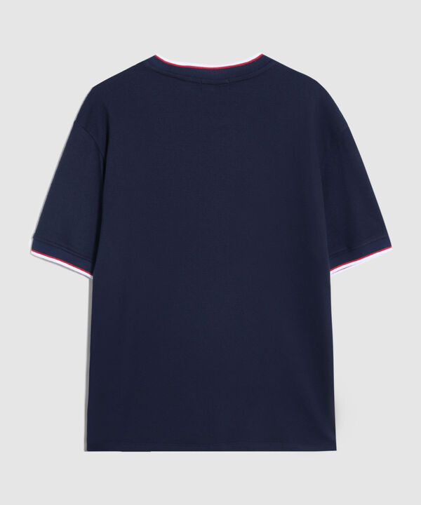 Camiseta Cuello Redondo Contrastado Hombre image number null