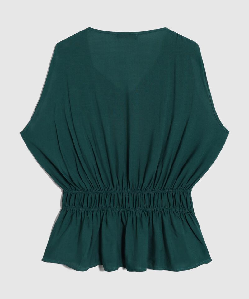 Blusa Sin Mangas Fruncida Para Mujer