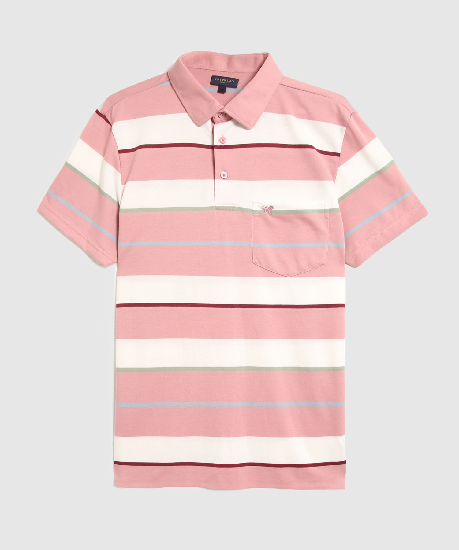 Polo Cuello Duro A Rayas