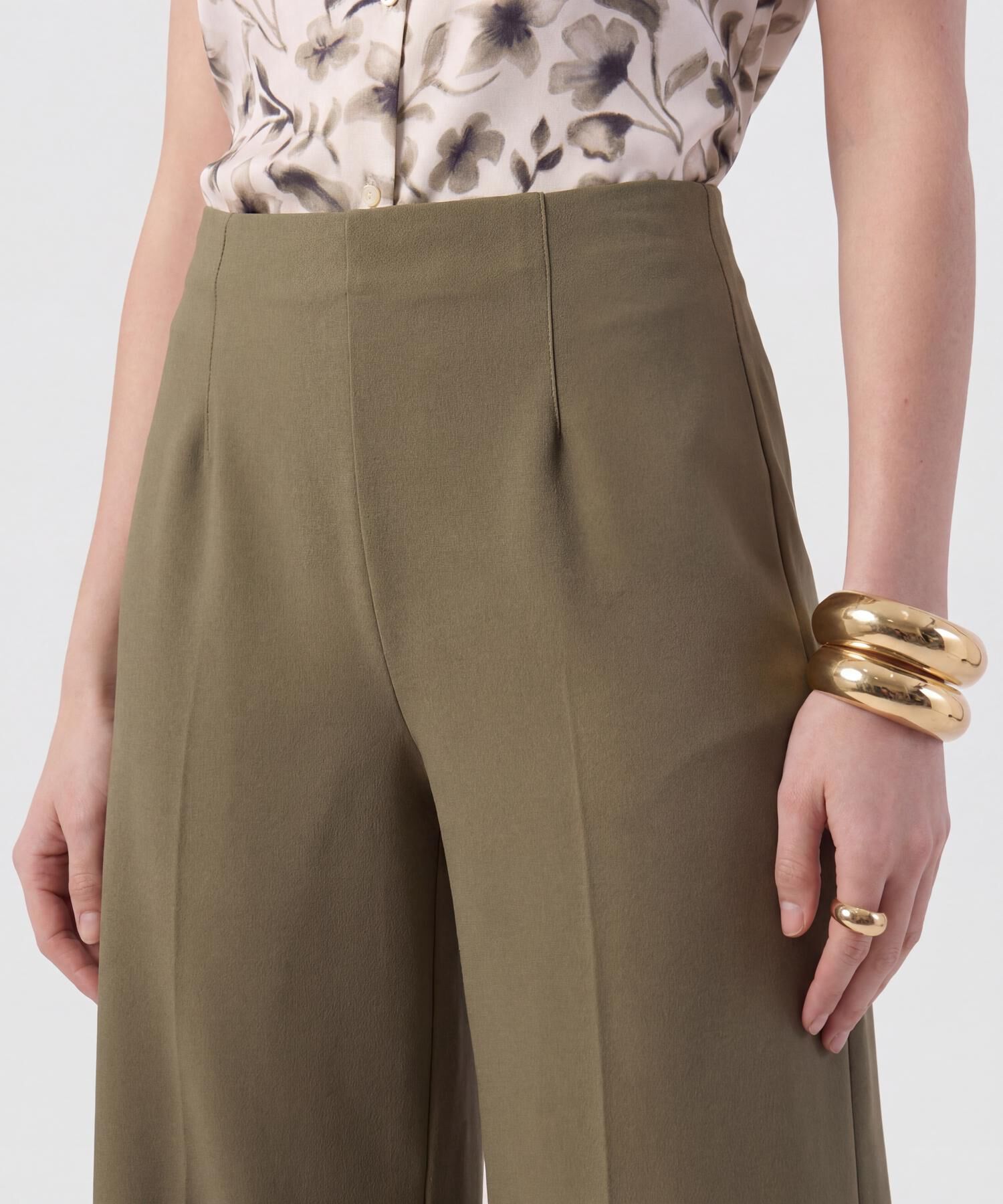 Pantal&oacute;n Culotte De Tiro Alto Para Mujer