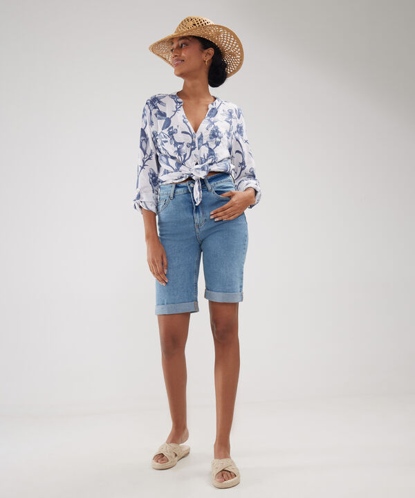 Bermuda Slim Con Roll Up image number null