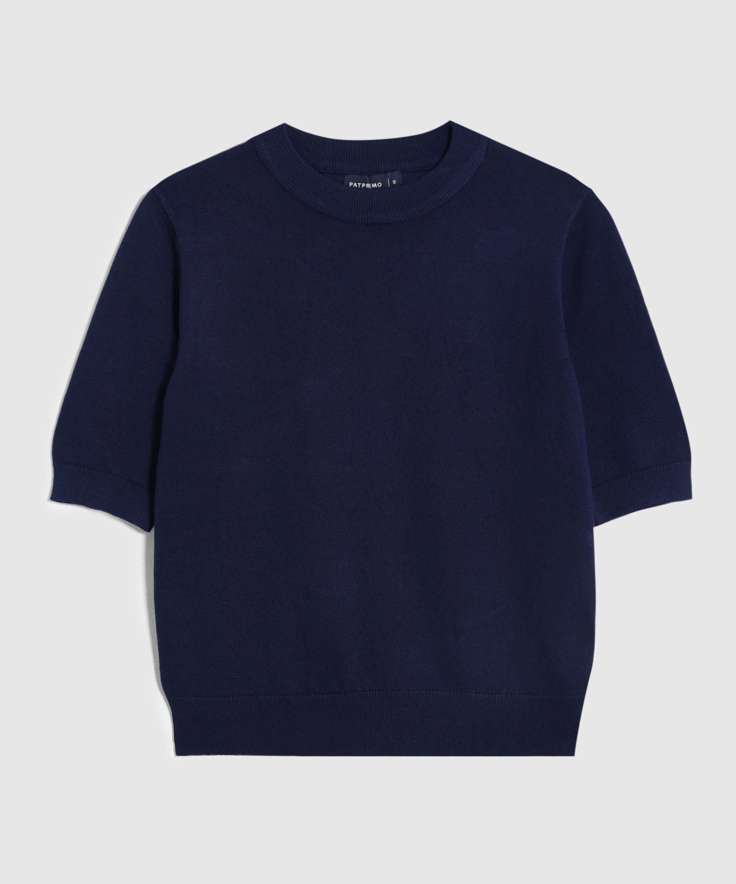 Camiseta Unicolor Manga Corta para Mujer