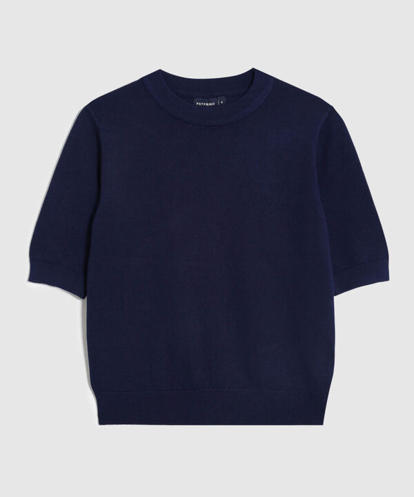 Camiseta Unicolor Manga Corta para Mujer image number null