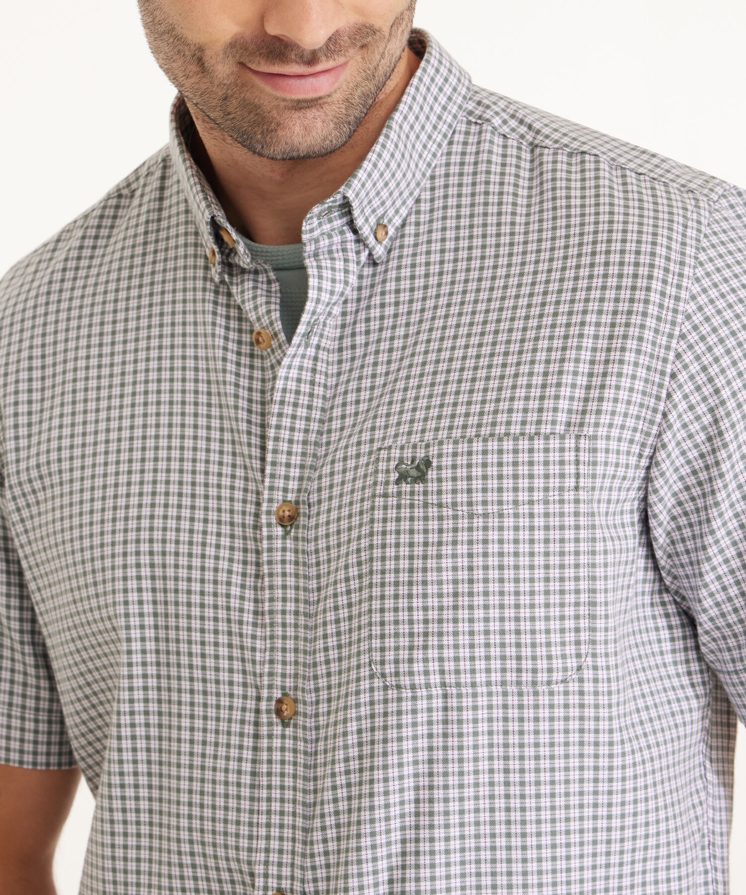 Camisa Manga Corta Preteñida