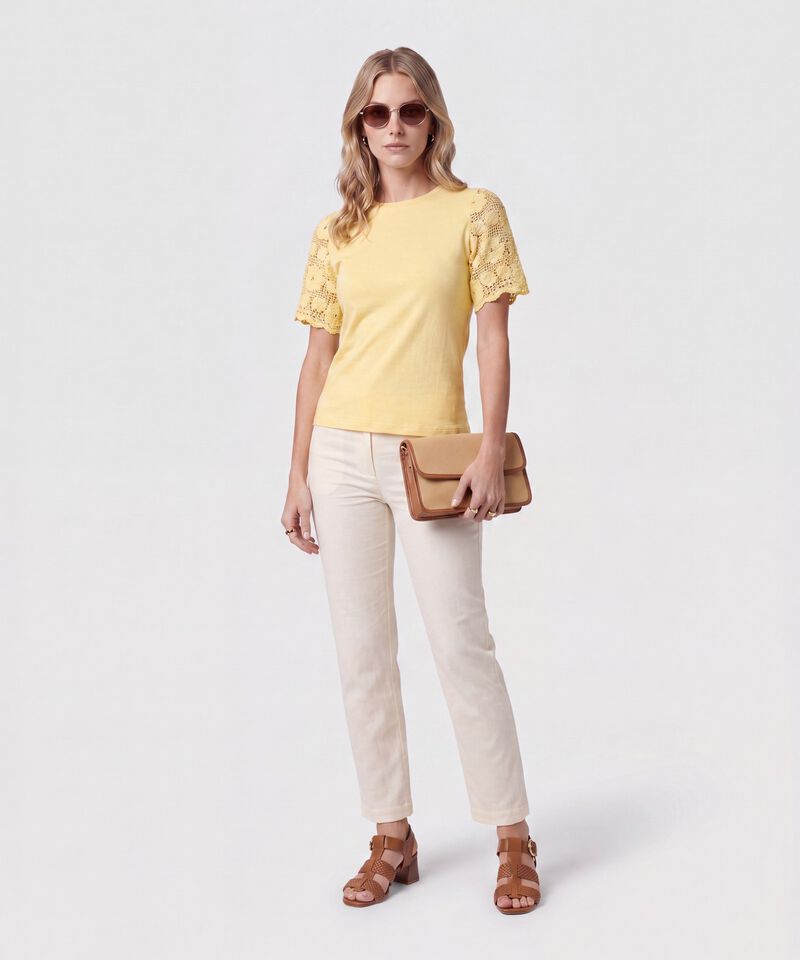Pantal&oacute;n Chino De Tiro Alto Para Mujer