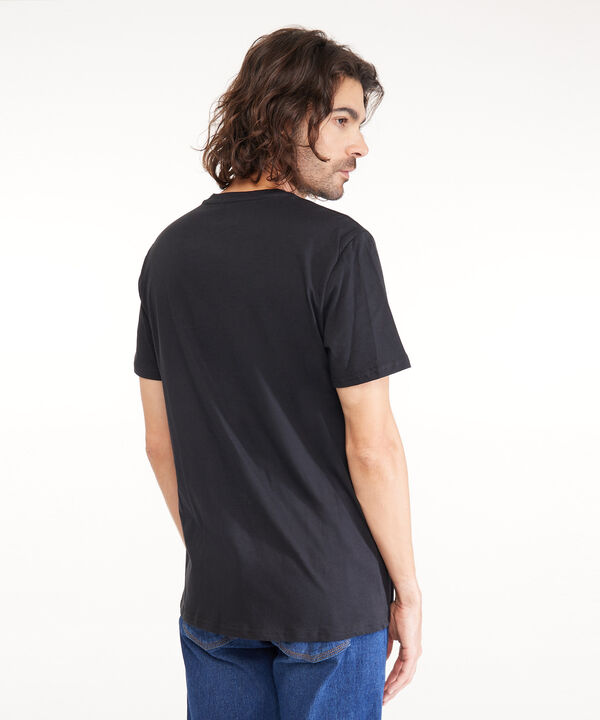 Camiseta Cuello Redondo  Con Estampado